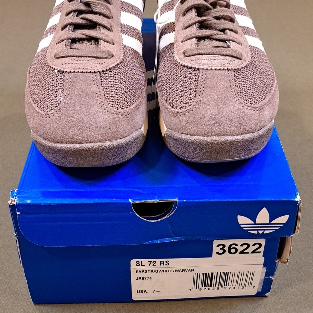 Adidas SL 72 RS Sneakers - Color: Brown / White - Unisex - Men 7.5, Women 8.5 - Picture 4 of 10